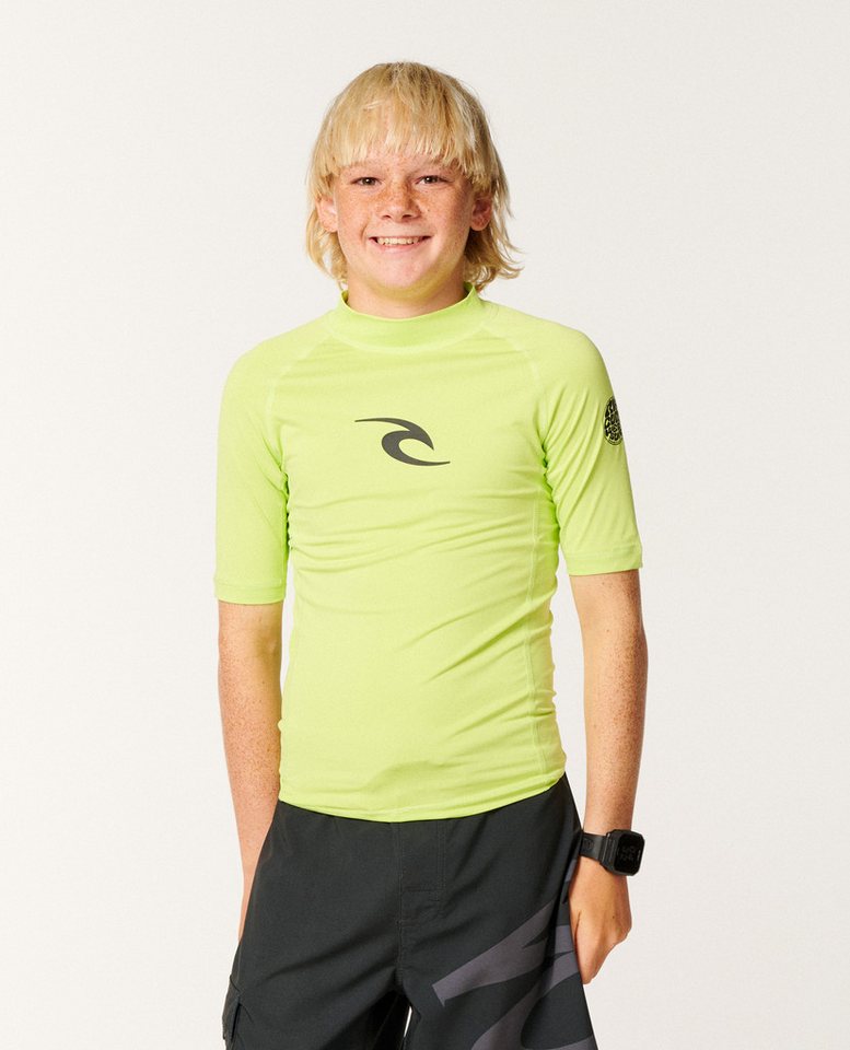 Rip Curl Rash Guard Waves UPF Short Sleeve Rash Giard von Rip Curl