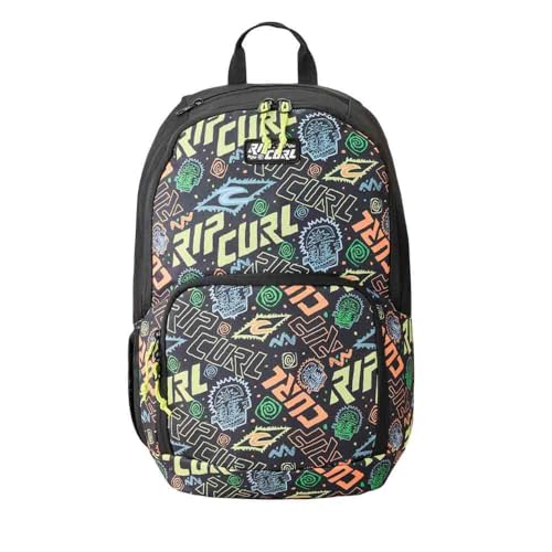 Rip Curl Rucksack Evo 24L | Schulrucksack CM1 CM2 und Freizeit Jungen | 30 x 46 x 17 cm | recyceltes Polyester | schwarz/mehrfarbig bedruckt von Rip Curl
