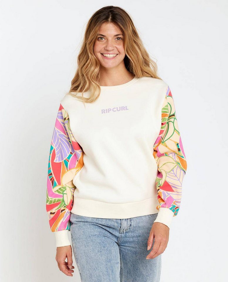 Rip Curl Rundhalspullover Wavy Print Fleece mit Rundhalsausschnitt von Rip Curl