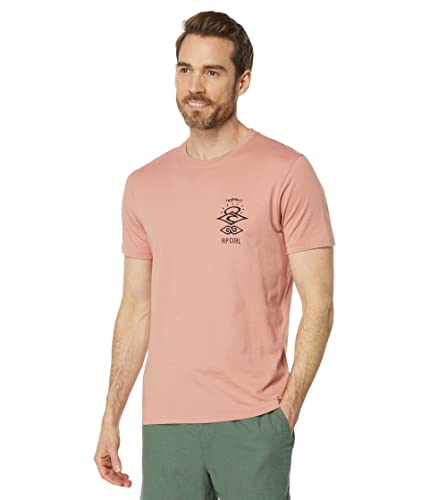 Rip Curl Search Icon Kurzarm-T-Shirt, Dusty Rose, L von Rip Curl