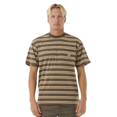 Rip Curl Search Stripe Short Sleeve T-Shirt L von Rip Curl