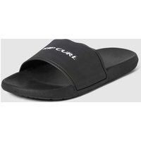 Rip Curl Slides mit Label-Print Modell 'SIDE SLIDE' in Black, Größe 42 von Rip Curl