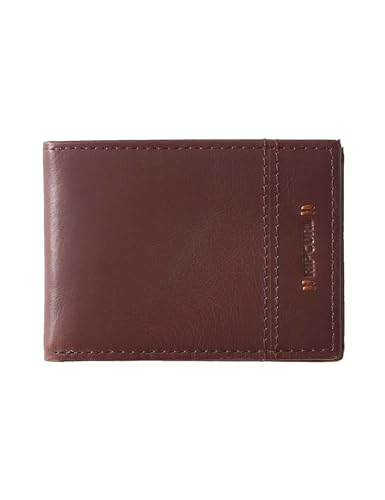 Rip Curl Stacked RFID Slim Leather Wallet in Tobacco, Tabak-Braun von Rip Curl