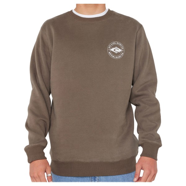 Rip Curl - Staple Crew - Pullover Gr XL braun von Rip Curl
