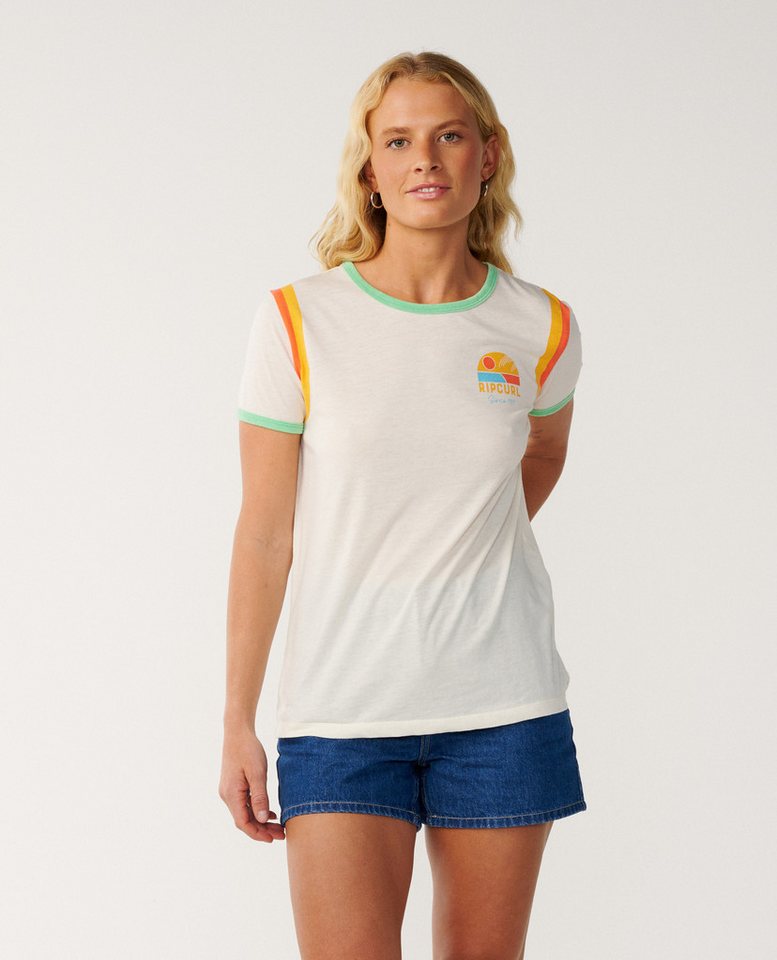 Rip Curl T-Shirt Line Up Ringer Standard T-Shirt von Rip Curl