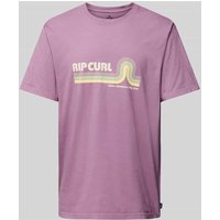 Rip Curl T-Shirt mit Label-Print Modell 'MUMMA' in Flieder, Größe M von Rip Curl