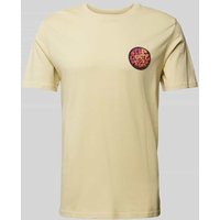 Rip Curl T-Shirt mit Label-Print Modell 'PASSAGE' in Hellgelb, Größe L von Rip Curl