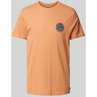 Rip Curl T-Shirt mit Label-Print Modell 'WETSUIT' in Orange, Größe M von Rip Curl