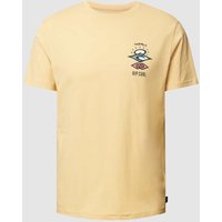 Rip Curl T-Shirt mit Rundhalsausschnitt Modell 'SEARCH ICON' in Gelb, Größe XXL von Rip Curl