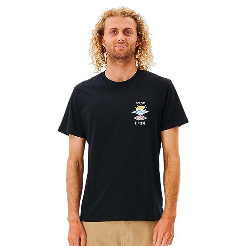 Rip Curl - T-Shirt mit kurzen Ärmeln The Search Icon für Herren - Bequem und stylisch - Auffälliges Logo - Klassischer Schnitt - 100% Baumwolle von Rip Curl