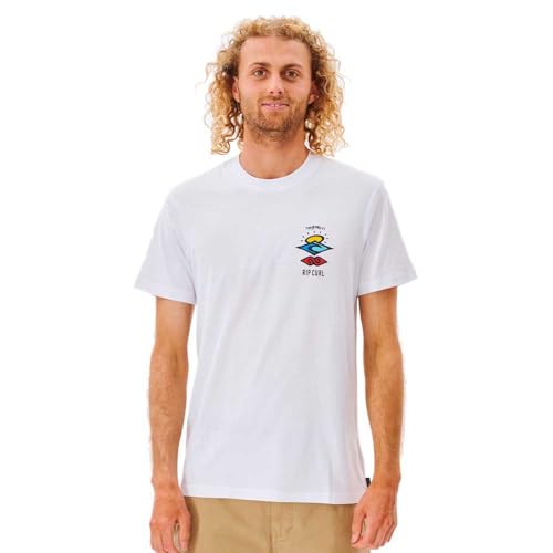Rip Curl - T-Shirt mit kurzen Ärmeln The Search Icon für Herren - Bequem und stylisch - Auffälliges Logo - Klassischer Schnitt - 100% Baumwolle von Rip Curl