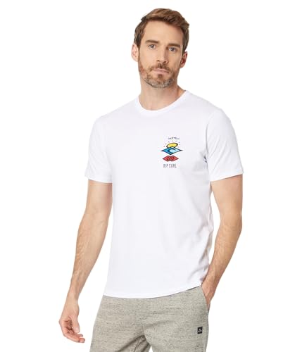 Rip Curl - T-Shirt mit kurzen Ärmeln The Search Icon für Herren - Bequem und stylisch - Auffälliges Logo - Klassischer Schnitt - 100% Baumwolle von Rip Curl