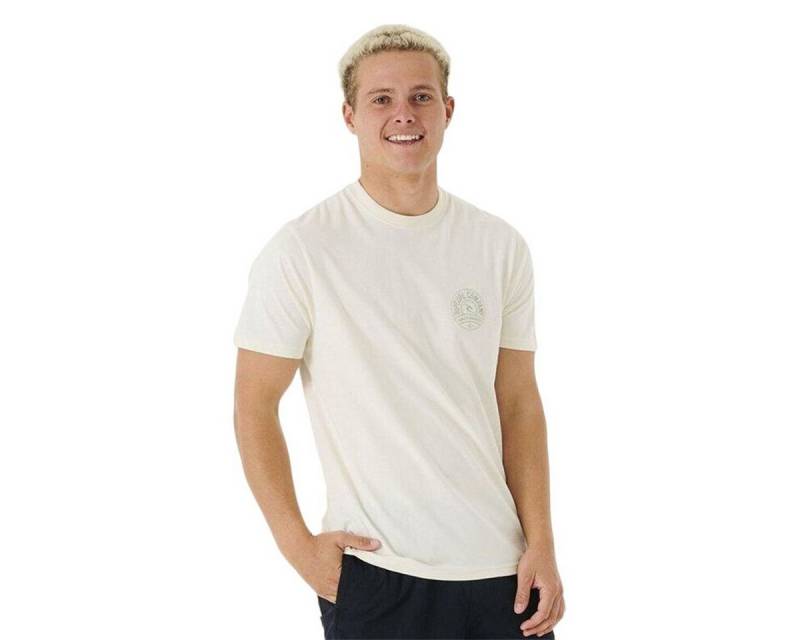 Rip Curl T-Shirt Herren Kurzarm-T-Shirt Rip Curl Stapler Weiß von Rip Curl