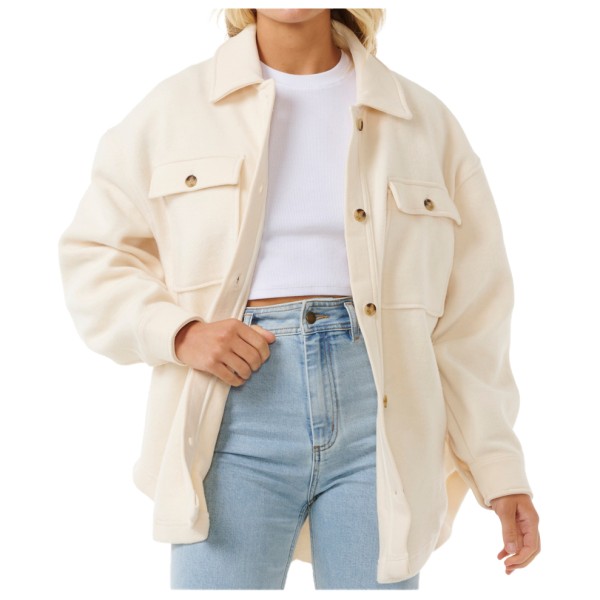 Rip Curl - Women's High Tide Fleece Shacket - Fleecejacke Gr S beige von Rip Curl