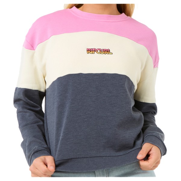 Rip Curl - Women's Las Dalias Colourblock Crew - Pullover Gr L blau von Rip Curl