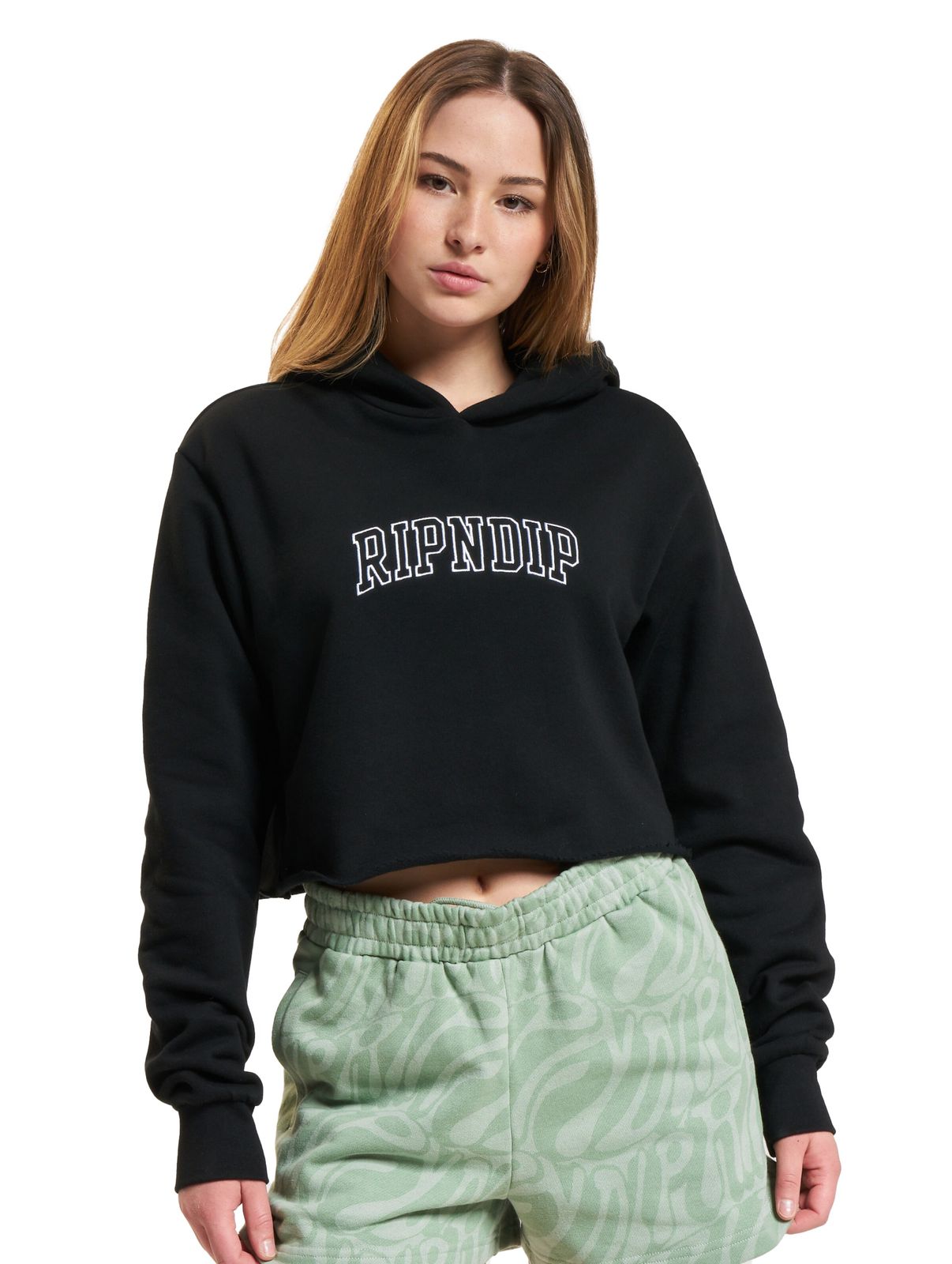 Rip N Dip Team Spirit Kurzer Hoodie schwarz von Rip N Dip