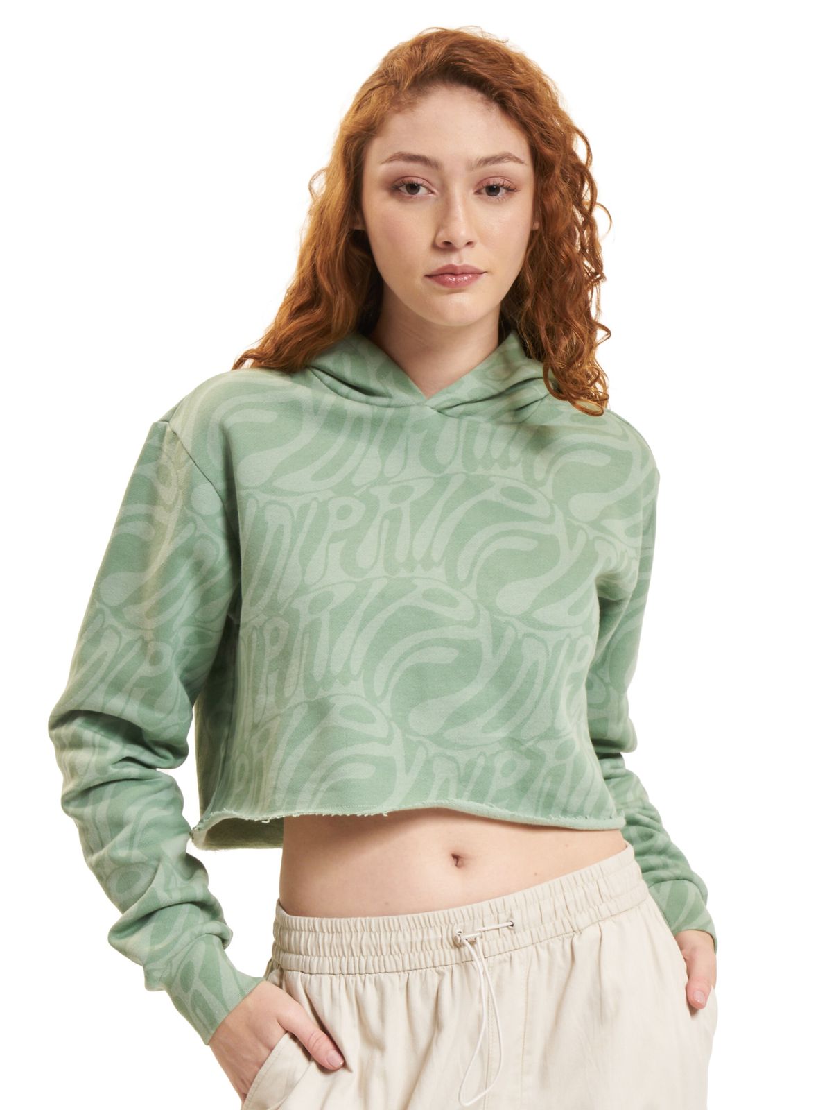 Rip N Dip Wilshire Kurzer Hoodie Kieferngrün von Rip N Dip