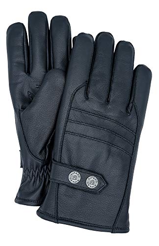 Riparo Winterhandschuhe Herren, Handschuhe Herren, Thermo Handschuhe Herren, Echtleder Autofahr und Outdoor handschuhe (Schwarz, XL) von Riparo Motorsports