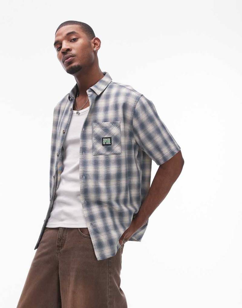 Ripcurl - Raw Energy - Kurzärmliges, kariertes T-Shirt in Knochenweiß von Ripcurl