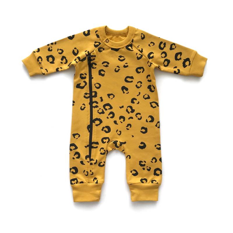 Senf Baby Strampler - Harem Baby-Playsuit Overall Nb 3 von RipkaStore