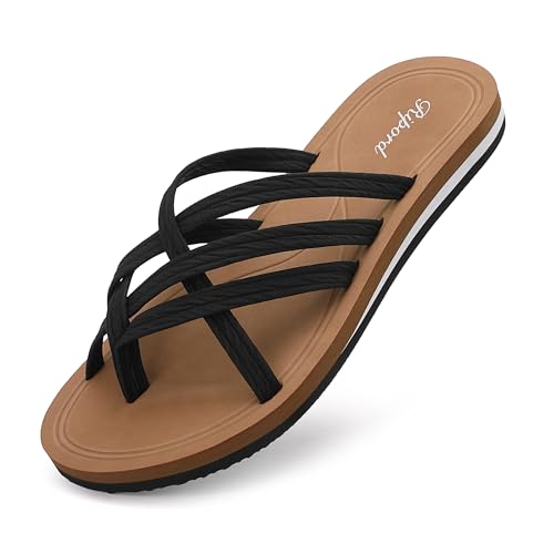 Ripord Damen Zehentrenner Flip Flops Sandalen Modischer Weicher Komfort Größe 36-41 von Ripord