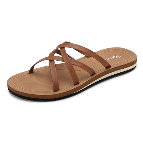 Ripord Damen Zehentrenner Flip Flops Sandalen Modischer Weicher Komfort Größe 36-41 von Ripord