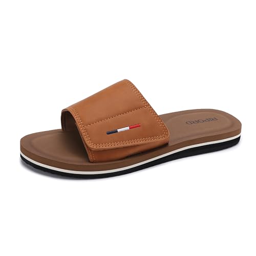 Ripord Herren Sandalen Verstellbare Latexsohle Pantoletten Badeschlappen Bequeme Anti-Rutsch-Pantoletten Sommer Ripord Herren Sandalen Verstellbare Latexsohle Pantoletten Badeschlappen Bequeme Anti-Rutsch-Pantoletten Sommer von Ripord