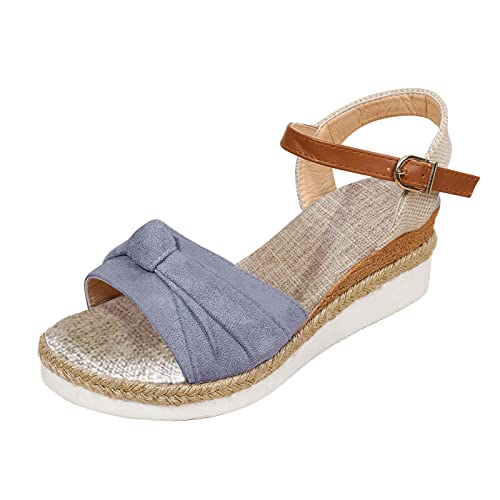 Risaho Sandalen Damen Sommer Bequem Orthopädische Slide Sport Sandale, Leichte Pantoletten mit Weich Fussbett, Plateau Sandalen Damenschuhe von Risaho