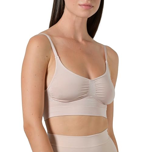 Risalti BH Damen Ohne Bügel Shaping Top Schmalen Trägern - BH Ohne Bügel, Bustier Damen, Bralette Damen, Shapewear Damen Aus Mikrofaser, BH Push Up, Push Up BH Nahtlose - Made In Italy von Risalti