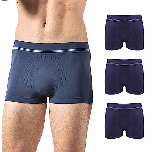 Risalti Boxershorts Herren aus Mikrofaser 3 Stück - Unterhosen Männer, atmungsaktiver als Boxershorts Herren Baumwolle, Herren Unterhosen, Männer Unterhosen Nahtlose - Made in Italy von Risalti