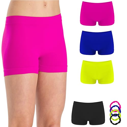 Risalti Boxershorts Mädchen Mikrofaser 3Stk - Unterhosen Mädchen Elastischer, Unterhosen Für Mädchen, Unterwäsche Für Mädchen, Mädchen Boxershorts Nahtlose, Armbänder Gratis - Made in Italy von Risalti