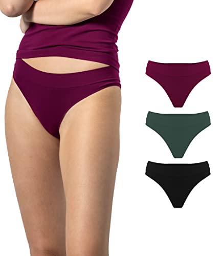 Risalti Brasilianische Damen-Slips aus Mikrofaser, 3 Stück, brasilianische Damen-Slips, nahtlos, weichere Bikinihöschen, Damen, Baumwolle, Tanga, Damen-Unterwäsche – Made in Italy, von Risalti