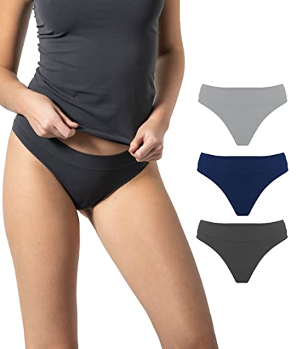 Risalti Brazilian Slip Damen Unterwäsche Frauen Microfaser-Slip 3 Stück - String Tanga Damen Set, Damen Unterhosen, Seamless Slips Damen, Damen Unterwäsche, Weicher als Baumwoll - Made in Italy von Risalti