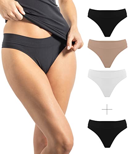 Risalti Brazilian Slip Damen Unterwäsche Frauen Microfaser-Slip 3 Stück - String Tanga Damen Set, Damen Unterhosen, Seamless Slips Damen, Damen Unterwäsche, Weicher als Baumwoll - Made in Italy von Risalti