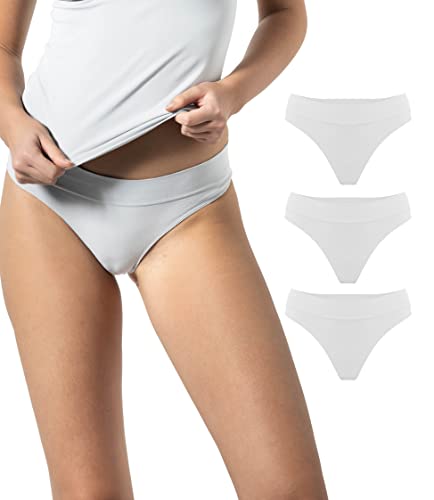 Risalti Brazilian Slip Damen Unterwäsche Frauen Microfaser-Slip 3 Stück - String Tanga Damen Set, Damen Unterhosen, Seamless Slips Damen, Damen Unterwäsche, Weicher als Baumwoll - Made in Italy von Risalti