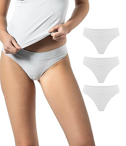 Risalti Brazilian Slip Unterwäsche Frauen Microfaser 3 Stück - String Tanga Set, Damen Unterhosen, Nahtlose Slips, Weicher als Tanga Baumwolle - Made in Italy von Risalti