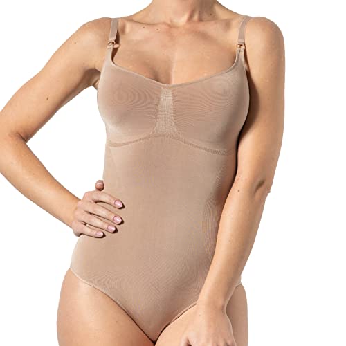 Risalti Shaping Body Damen Verstellbarer Schulterriemen - Shapewear Damen Body Mit Integriertem Bh Ohne Bügel, Top Damen, Unterhemden Damen, Body Shaper Damen, Tops Für Damen - Made In Italy von Risalti