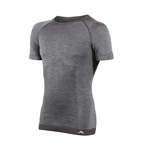 Risalti Funktionsunterwäsche Herren Damen Merinowolle Unisex - Kurtzarm Thermounterwäsche Herren Damen, ThermoShirt Atmungsaktives, Funktionsunterhemd Nahtlose Winter-Bekleidung - Made in Italy von Risalti