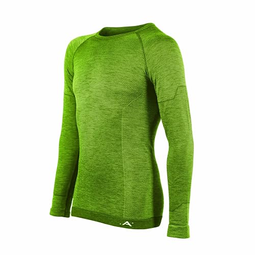 Risalti Funktionsunterwäsche Herren Damen Merinowolle Unisex - Langarm Thermounterwäsche Herren Damen, ThermoShirt Atmungsaktives, Funktionsunterhemd Nahtlose Winter-Bekleidung - Made in Italy von Risalti