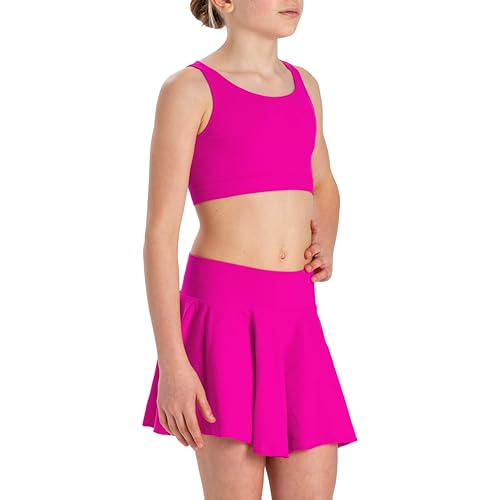 Risalti Röcke Für Mädchen aus Mikrofaser - Mini Rock, Rock Kurz Nahtlose, Rock Mädchen, Kurzer Rock, Mädchenrock mit Oberteil für Mädchen und bunten Armbändern Inklusive - Made in Italy von Risalti