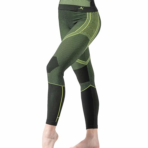 Risalti Thermo Leggings Damen Energy - Winter Leggings Damen Atmungsaktive, Leggings Damen Elastische Thermounterwäsche, Leggins Damen Mikrofaser, Thermohose Damen Nahtloses - Made in Italy von Risalti