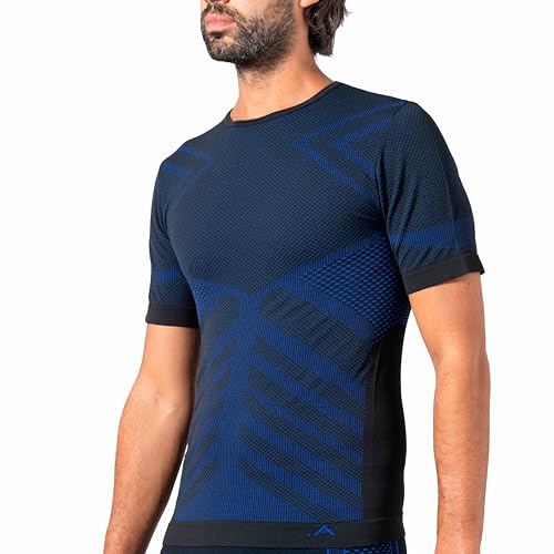 Risalti Thermoshirt Funktionsunterwäsche Herren Kurzarm Energy - Thermo Muskelshirt Elastisch, Compression Shirt Atmungsaktiv, Nahtlose Unterwäsche - Made in Italy Risalti Thermoshirt Funktionsunterwäsche Herren Kurzarm Energy - Thermo Muskelshirt Elastisch, Compression Shirt Atmungsaktiv, Nahtlose Unterwäsche - Made in Italy von Risalti