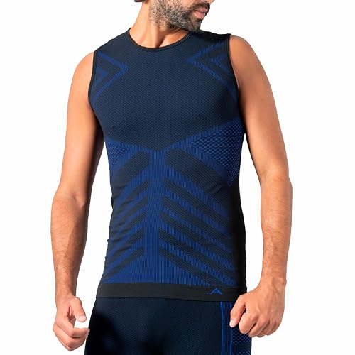 Risalti Thermoshirt Herren Ärmellos Funktionsunterwäsche Herren Energy - Thermo Muskelshirts Herren Elastische, Compression Shirt und atmungsaktive, Nahtloses Herren Unterwäsche - Made in Italy Risalti Thermoshirt Herren Ärmellos Funktionsunterwäsche Herren Energy - Thermo Muskelshirts Herren Elastische, Compression Shirt und atmungsaktive, Nahtloses Herren Unterwäsche - Made in Italy von Risalti