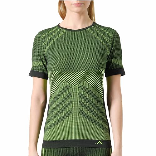 Risalti Thermoshirt Kurzarm Funktionsunterwäsche Damen Energy - Thermo Damen Unterwäsche Elastische, Sport Top Damen und atmungsaktive, Top Damen Thermoweste, Nahtloses Unterhemd - Made in Italy von Risalti