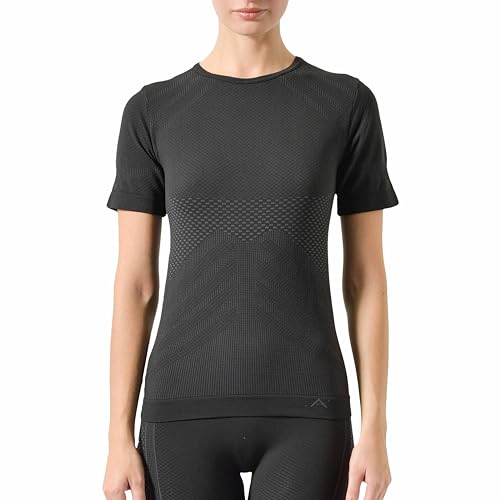 Risalti Thermoshirt Kurzarm Funktionsunterwäsche Damen Energy - Thermo Damen Unterwäsche Elastische, Sport Top Damen und atmungsaktive, Top Damen Thermoweste, Nahtloses Unterhemd - Made in Italy von Risalti