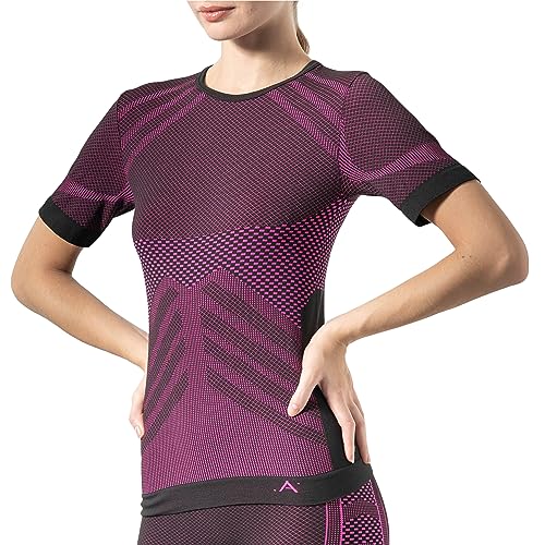 Risalti Thermoshirt Kurzarm Funktionsunterwäsche Damen Energy - Thermo Damen Unterwäsche Elastische, Sport Top Damen und atmungsaktive, Top Damen Thermoweste, Nahtloses Unterhemd - Made in Italy von Risalti