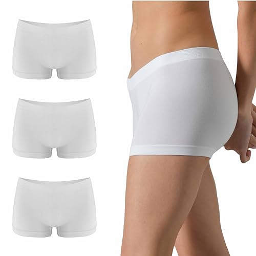 Risalti Unterhosen Damen Boxershorts Damen Bambus 3 STK - Pantys Damen, Unterwäsche Frauen Weicher als Unterhosen Damen Baumwolle, Damen Boxershorts, Hotpants Damen Unterwäsche - Made in Italy von Risalti