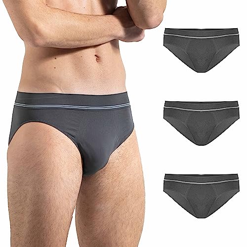 Risalti Unterhosen Männer Slip aus Mikrofaser 3 STK - Herren Unterhosen, atmungsaktiver als Unterhosen Männer Baumwolle, Nahtloser Herren Slip, Männer Unterhosen, Slip Herren - Made in Italy von Risalti