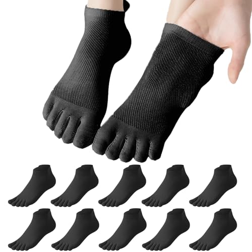 Risipu 5 Paar Zehensocken Herren und Damen 37-45,Five Finger Socken Baumwolle Atmungsaktive Kurz Sportsocken,Schwarz Weiß Toe Socks für Fitness, Laufen, Alltag Risipu 5 Paar Zehensocken Herren und Damen 37-45,Five Finger Socken Baumwolle Atmungsaktive Kurz Sportsocken,Schwarz Weiß Toe Socks für Fitness, Laufen, Alltag von Risipu