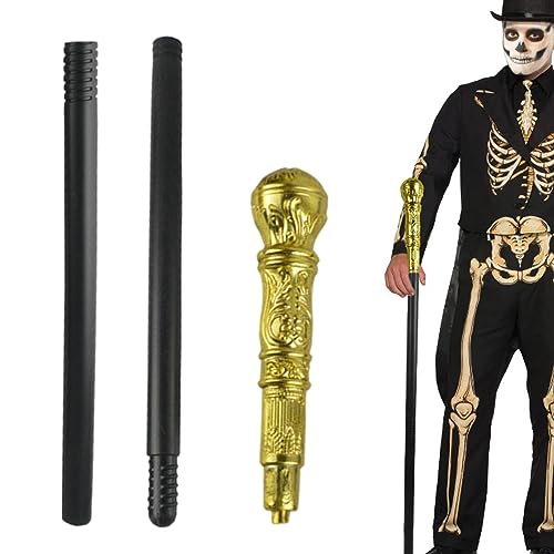 Elegante Prop Stick Dress Pimp Canes,Gehstock-Zepter-Zauberstab für Halloween-Cosplay-König - Festival King Cosplay Zepter Spielzeug, Halloween Foto Prop Zubehör Dekorationen für Kinder Ristyur von Ristyur